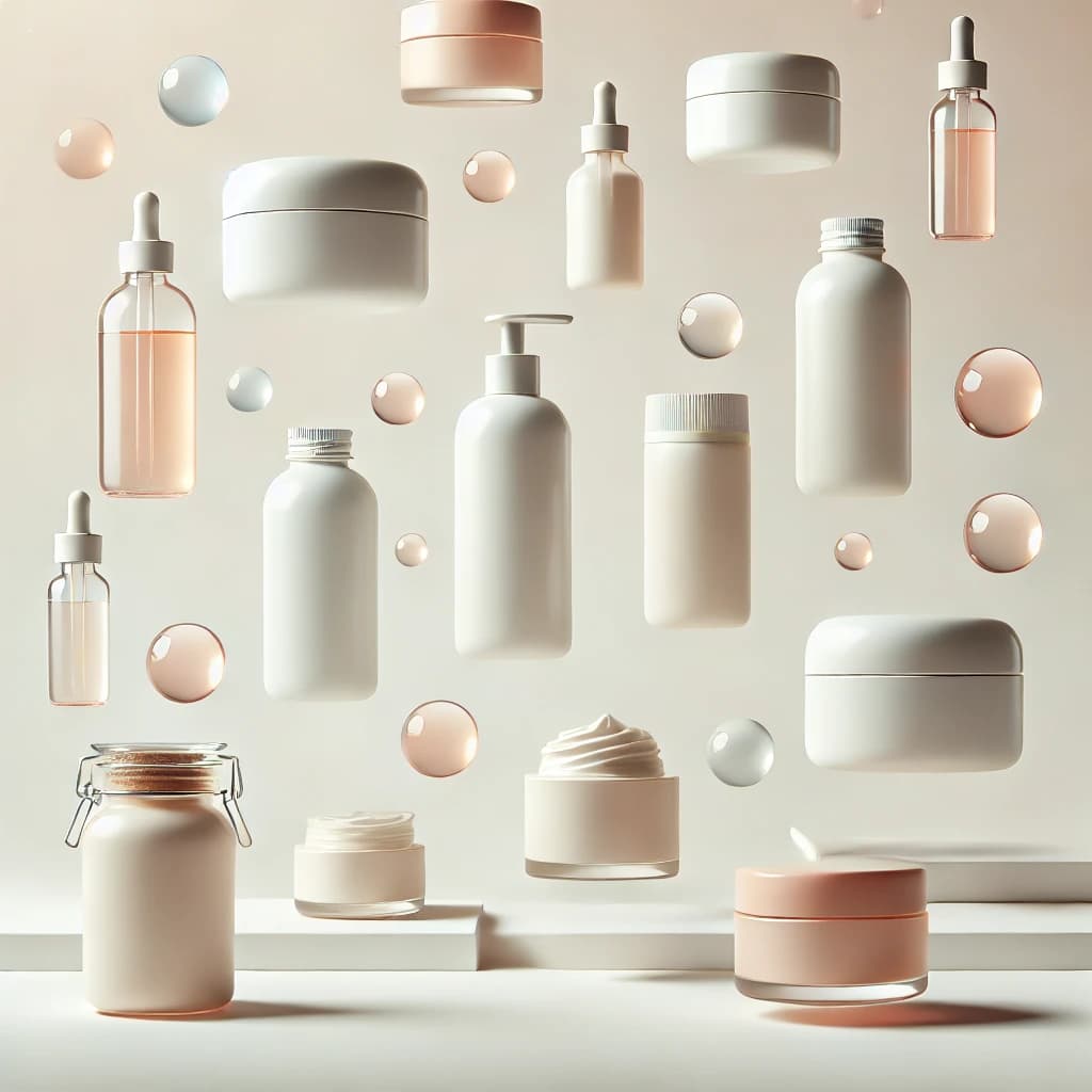 Fondo flotante con productos